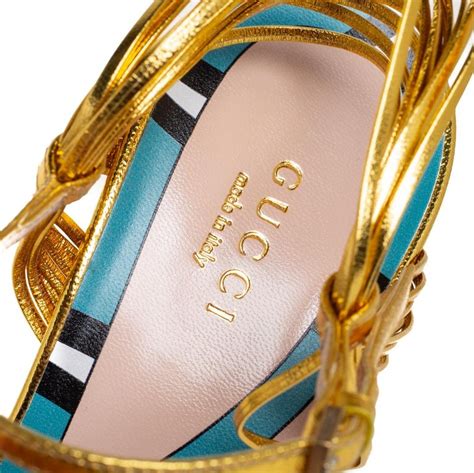 gucci knot sandal metallic|Gucci Allie Knot Sandals .